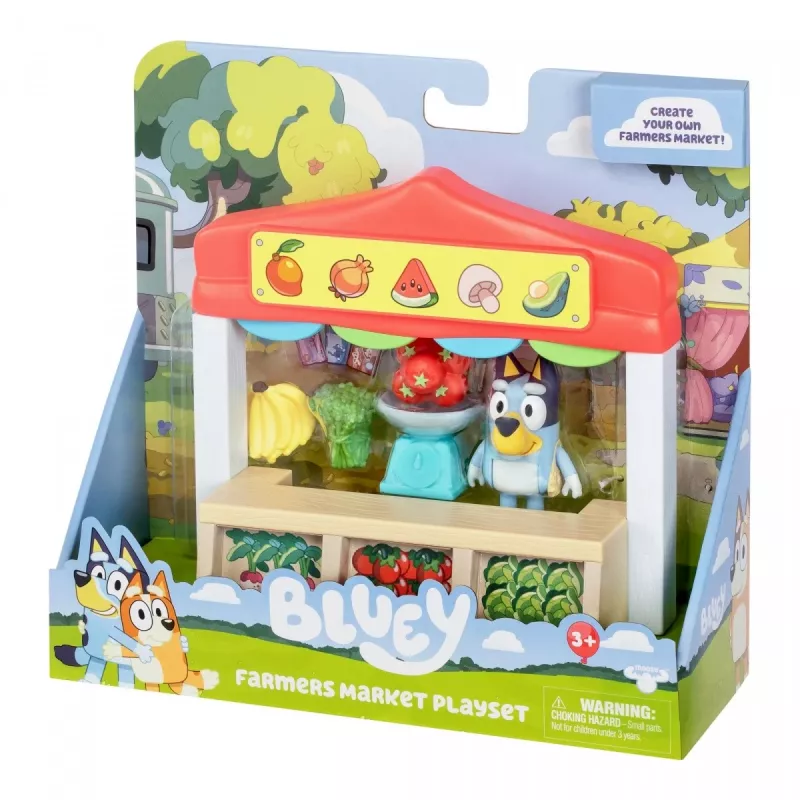 Spielzeugfiguren-Set TMTOYS Mini Bluey Lebensmittelladen BLU17555 – Mini-Figurenset für Spielspaß