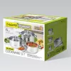 MAESTRO MR-2020-6M 6-teiliger Kochtopf-Set, Edelstahl
