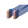 Netzwerkkabel Digitus CAT 6 S/FTP RJ-45 0,5 m blau