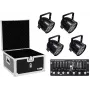LED PAR-56 Lichtset EUROLITE 20000411 — 4x HCL PAR-56 Scheinwerfer mit Flightcase und Controller