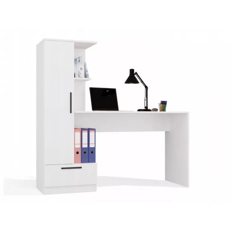 Cosmo Schreibtisch + Regal Set, weiß