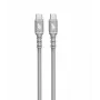 USB C - USB C Kabel 1 m. silicone Grau