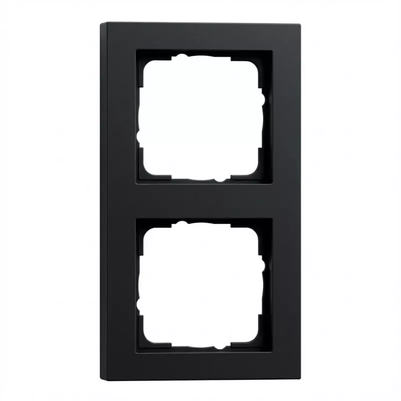 Rahmen für 2 Module Gira E2 schwarz – Modell 21209