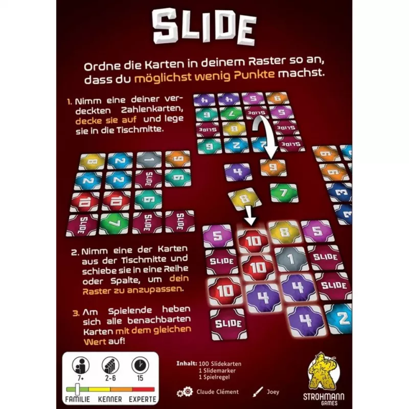 Slide, Kartenspiel
