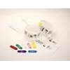 Zebra Clips für die Verwendung mit QuickClip-Armbändern Gelb