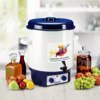Glühwein- und Einkochautomat KA 1804 (Weiß/Blau, 1.800 Watt, 27 L)