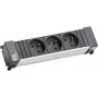 Bachmann Steckdoseneinheit Power 916.111 Rahmen 3xUTE/Frankreich Netzkabel 2m