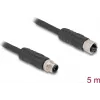 DeLOCK Sensor-/Aktorkabel 80522 5 m RST M12 Schwarz