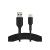 Geflochtenes USB-C auf USB-A Kabel 3m Schwarz