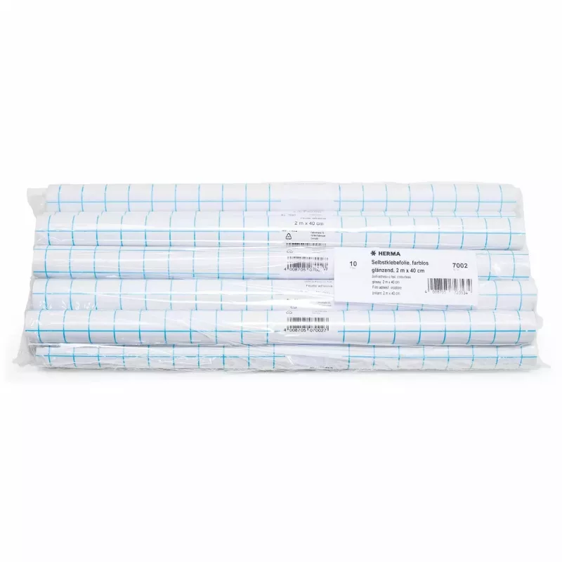 Glänzende Selbstklebefolie HERMA 7002 40 cm Breite 2 m Länge