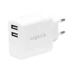 LogiLink Netzteil - 12 Watt - 2,4 A - 2 Ausgangsports (USB)