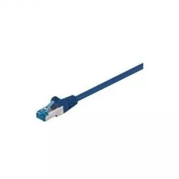 Wentronic Goobay CAT 6a Patchkabel, S/FTP (PiMF), Blau, 30 m – LSZH halogenfrei, Kupfer (94911)