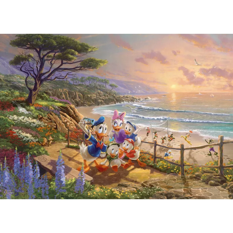 Thomas Kinkade Studios: Disney - Donald und Daisy Ein Entennachmittag, Puzzle 1000 Teile