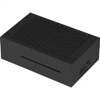 Aluminiumgehäuse für Raspberry Pi 4 B von JYT, Modell RB-AlucaseP4+01B, schwarze Ausführung