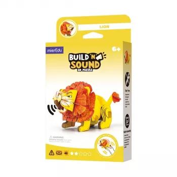MierEdu Build and Listen 3D Puzzle - Löwe