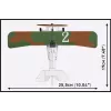 Konstruktionsset Cobi Blocks Nieuport 17 C.1 277 Stück — Modellflugzeug-Bausatz, Sammelbares Steckbaustein-Set