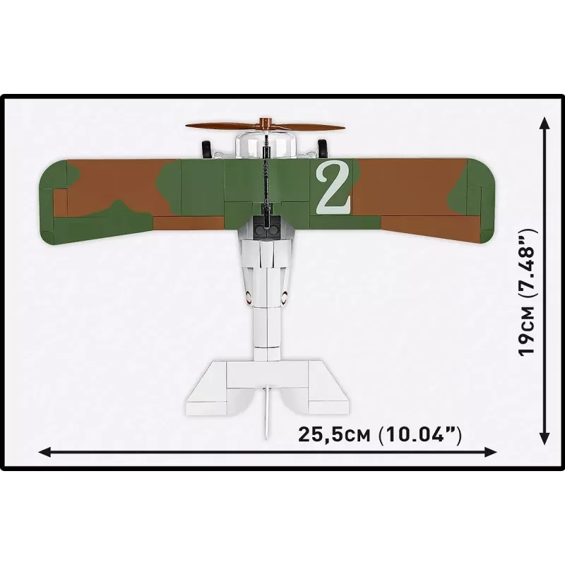 Konstruktionsset Cobi Blocks Nieuport 17 C.1 277 Stück — Modellflugzeug-Bausatz, Sammelbares Steckbaustein-Set