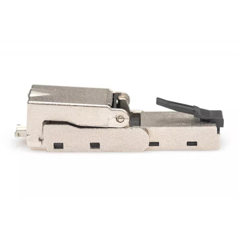 Digitus CAT 6A Field Termination Plug biegsam STP mit Staubschutzkappe RJ-45 Buchse Silber