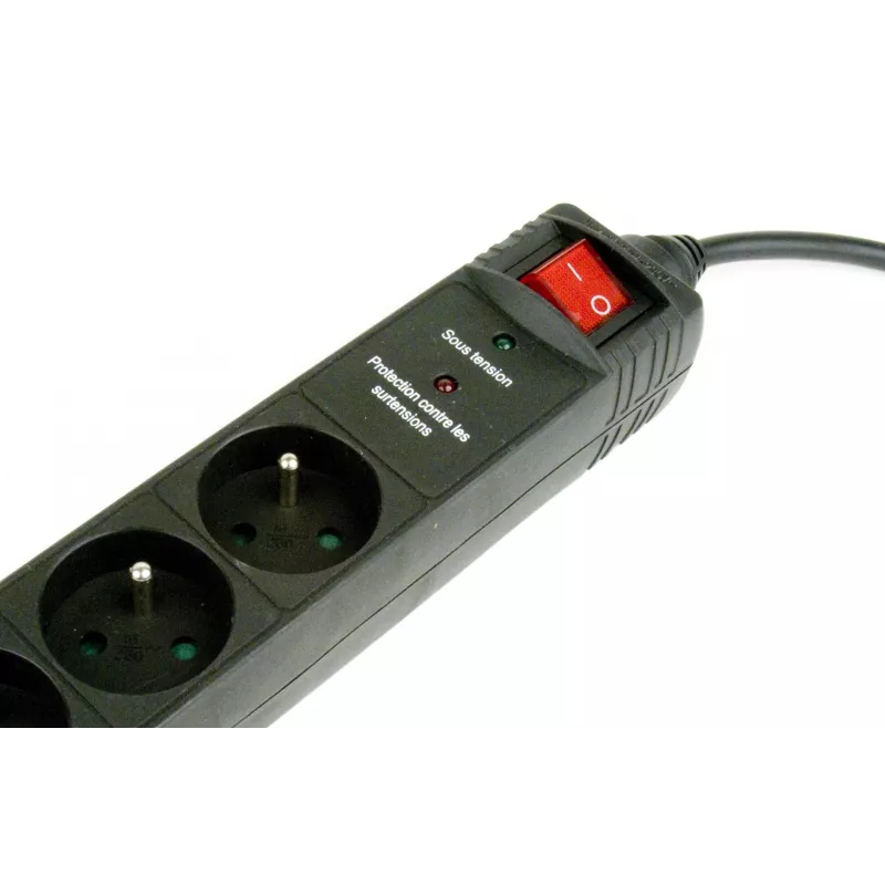 Gembird SPF5-C-10 Überspannungsschutz Schwarz 5 AC-Steckdose(n) 250 V 3 M