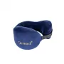 Reise-Nackenkissen Qmed DRQE3J1CDXUXP — konturiert ergonomisch PU-Schaum, 240×230×125 mm, Dichte 45 kg/m³, granatrot