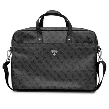 Laptoptasche GUESS GUCB15P4TK 16 Zoll schwarz Saffiano mit 4G Triangle Logo