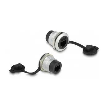 DeLOCK RJ45 Cat.6 Einbaubuchse mit Staubschutzkappe