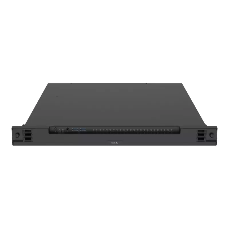 Netzwerk-Videorekorder AXIS S2224 Mk II 24-Kanal, 48-Kanal-Wiedergabe, 7680×4320, 6 TB HDD, 256 GB SSD, RAID 0/1/10, 1U, Schwarz