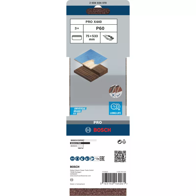 Bosch 2 608 606 070 Schleifzubehör 3 Stück Schleifband
