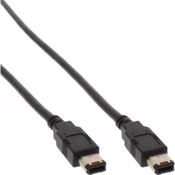 InLine FireWire 400 1394 Kabel 6 Pin Stecker / Stecker 1m
