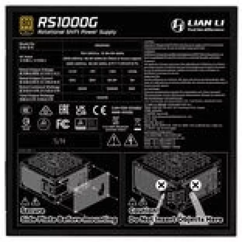 Netzteil Lian Li RS Series ATX 3.1 modular 80 PLUS Gold 1000W
