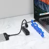 UNITEK uHUB Q4 USB 3.2 Gen 1 (3.1 Gen 1) Type-A 5000 Mbit/s Schwarz