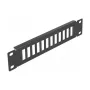 Glasfaser-Patchpanel DeLOCK 10 Zoll 12 Port SC Duplex LC Quad 1U schwarz