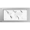 NeXtime Uhr B1009065 Time Zone, 39x90 cm, Weiß/Silber