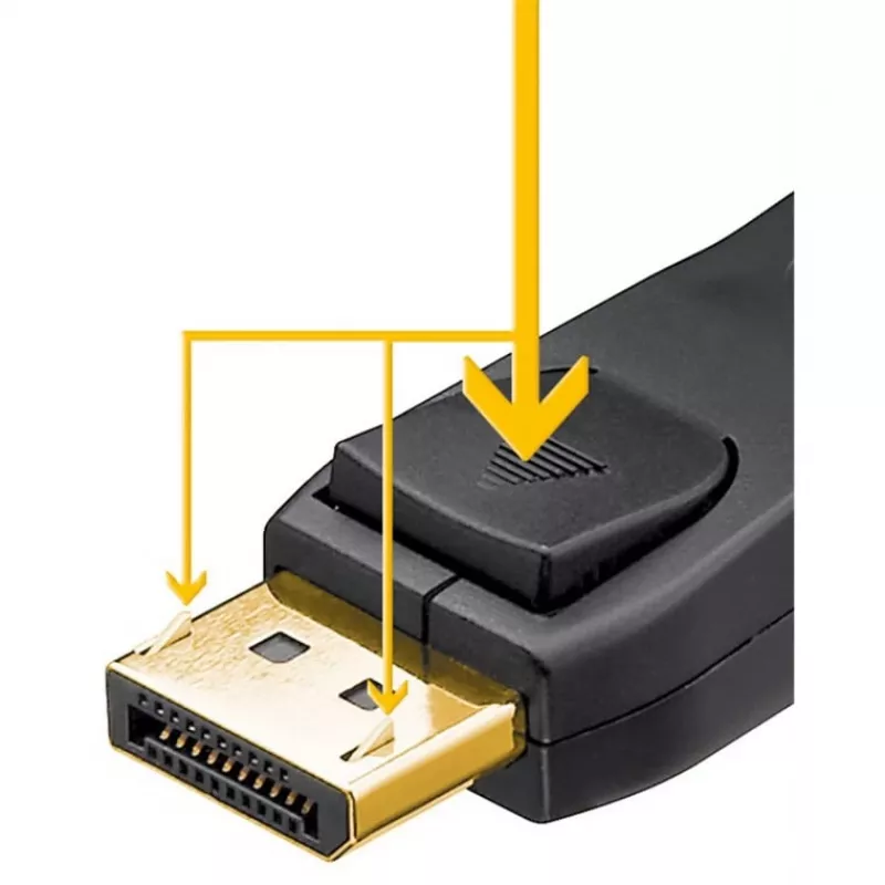 DisplayPort-Kabel Goobay 74755 1 m Schwarz