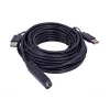 UNITEK Y-278 USB-Kabel USB 2.0 10 m 2 x USB A USB A Schwarz