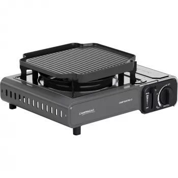 Tragbarer Campingaz CampBistro 3 Campingkocher mit Aluminium-Druckguss-Grillplatte