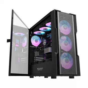 Computer case Darkflash DK431 Mesh, ATX, Schwarz