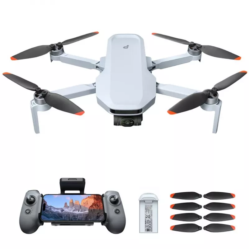 Potensic ATOM 2 Quadcopter mit 4 Rotoren, 48 MP, 3840 x 2160 Pixel, 2230 mAh, Grau