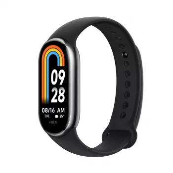 Xiaomi Smart Band 8 Schwarz, Fitness-Tracker, Bluetooth 5.1, 190mAh, 1,62 Zoll, 5 ATM, Beschleunigungssensor, PPG-Sensor, Gyroskop