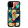 Smartphone-Hülle iKins für iPhone 11 Pro Max — Mosaic Schwarz Schutzhülle