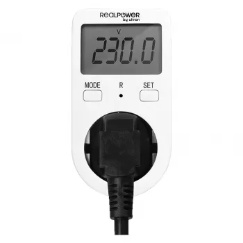 Energiekostenmessgerät AC RealPower EM-1 LCD-Anzeige 16A