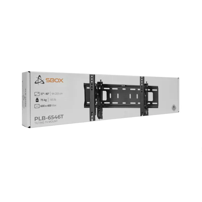 TV-Halterung SBOX PLB-6546T-2 für 37–80 Zoll Bildschirme, bis 75 kg, VESA bis 600x400