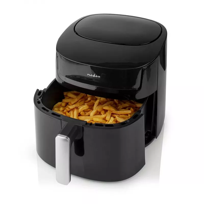 Nedis KAAF170BK Fritteuse Einzeln 7,2 l Standgerät 1800 W Heißluftfritteuse Schwarz