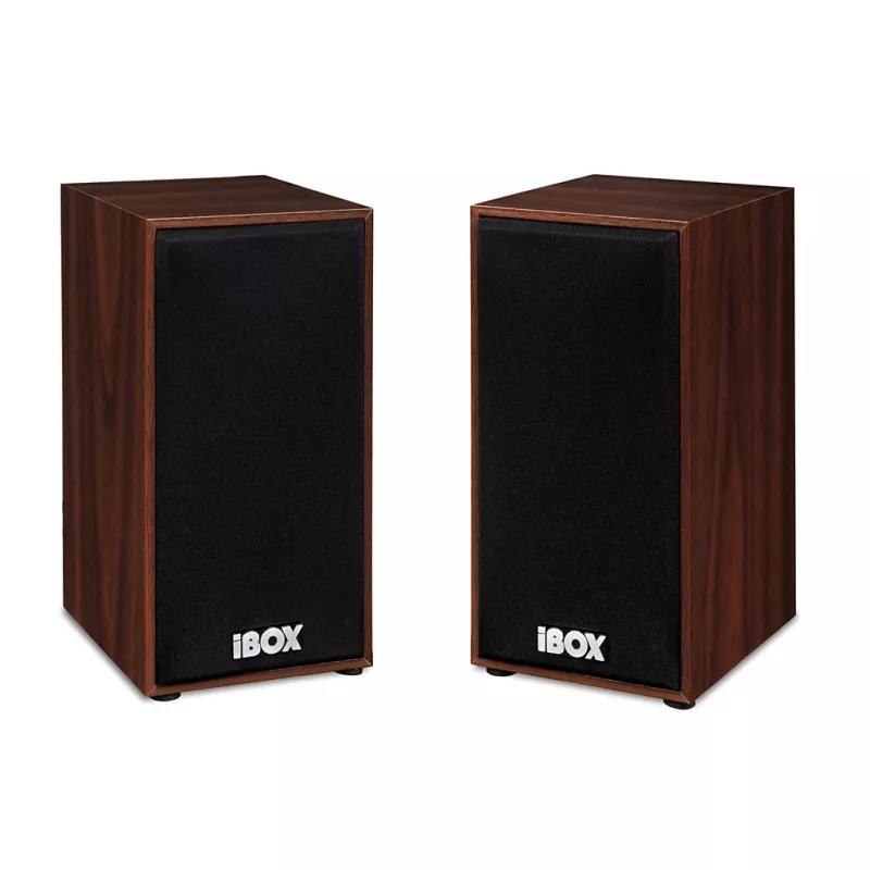 Lautsprecher IBOX IGLSP1 kabelgebunden 2.0 Tischlautsprecher 10 W Cherry