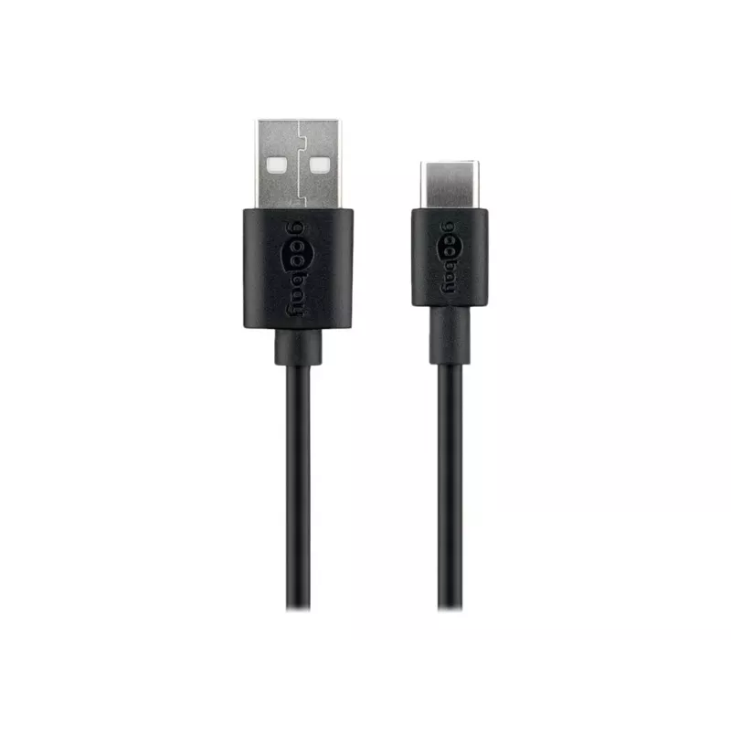 Goobay | USB-C Lade- und Synchronisationskabel (USB-A > USB-C) | 59124 | USB-C Stecker | USB 2.0 Stecker (Typ A)