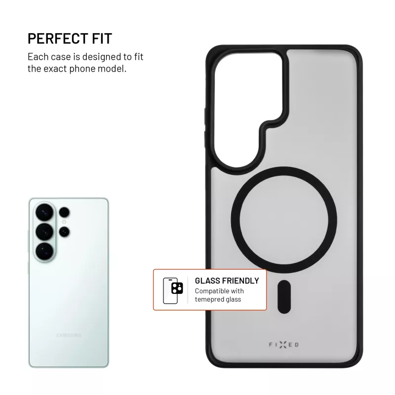 Fixed MagMisty | Rückseitenabdeckung | Samsung | Galaxy S26 Ultra | Polycarbonat/TPU | Schwarz