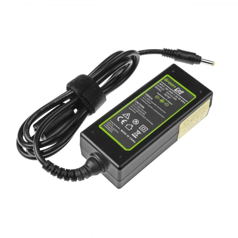 Netzteil Grün Cell AD76P 45W für Lenovo Laptops, 20V 2,25A, AC-zu-DC, 100–240V Eingang, schwarz