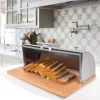 Brotkasten Maestro MR-1670S Edelstahl, Arbeitsplatte 370×240×140 mm