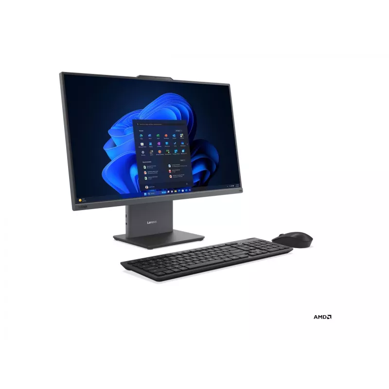 All-in-One-PC Lenovo ThinkCentre neo 55a 24 Gen 6 Touch 23,8 Zoll FHD, AMD Ryzen 5 220, 16 GB RAM, 512 GB SSD, AMD Radeon 740M, Windows 11 Pro, englisches Tastaturlayout, Luna Grau, 3 Jahre Garantie