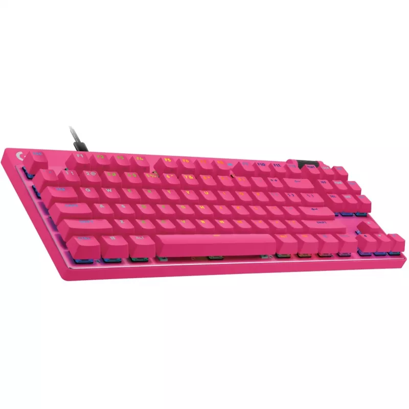 Logitech G PRO X TKL RAPID Tastatur Gaming USB QWERTY Pink